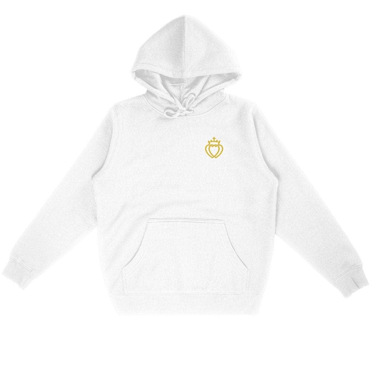 Sweat à capuche - Coeur Vendéen (discret) Blanc / S