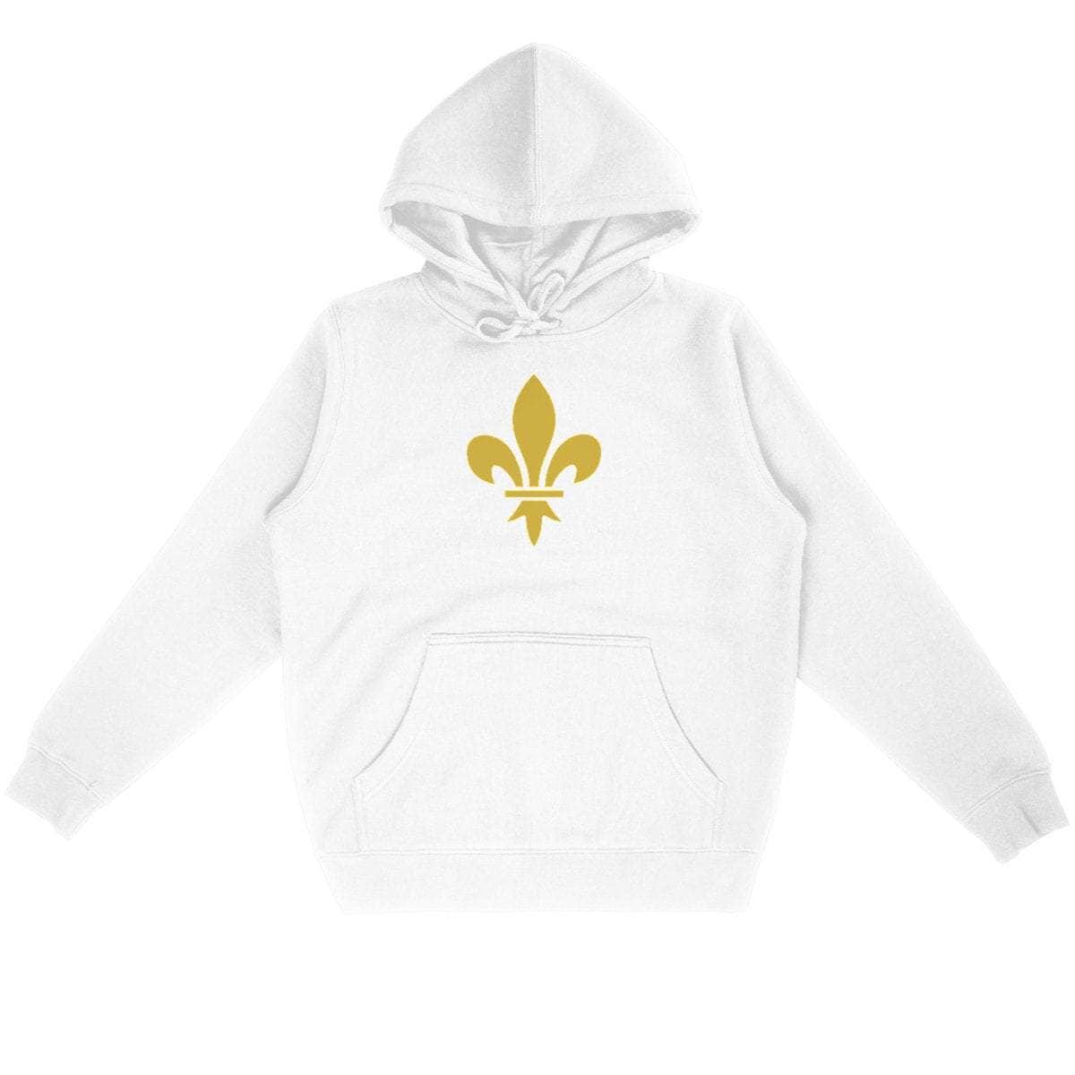 Sweat à capuche - Fleur de Lys Blanc / S