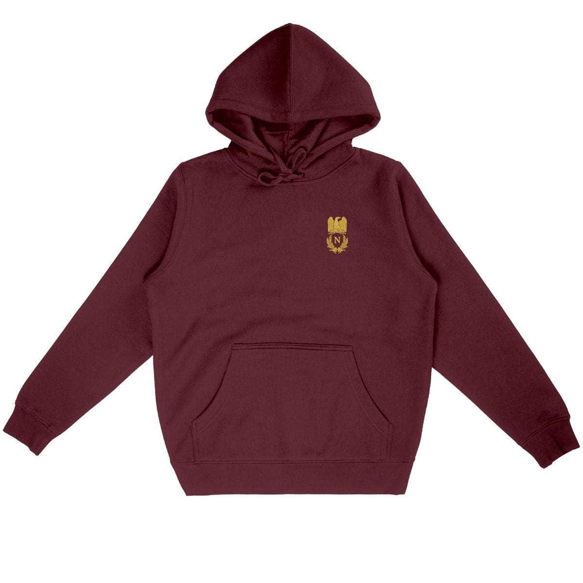 Sweat à capuche - Napoléon (discret) Bordeaux / S