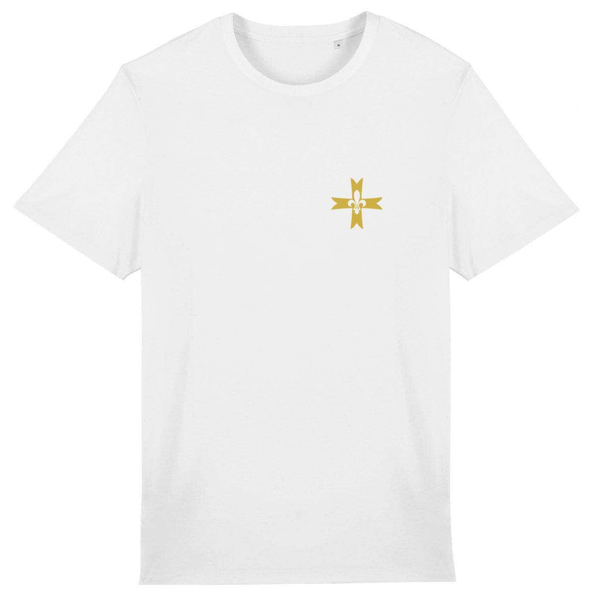 T-shirt - Croix des guides et scouts d'Europe (discret) Blanc / XS