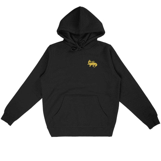 Sweat à capuche - Salamandre de François 1er (discret) Noir / S