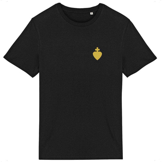 T-shirt - Coeur Chouan / Sacré Coeur (discret) Noir / XS