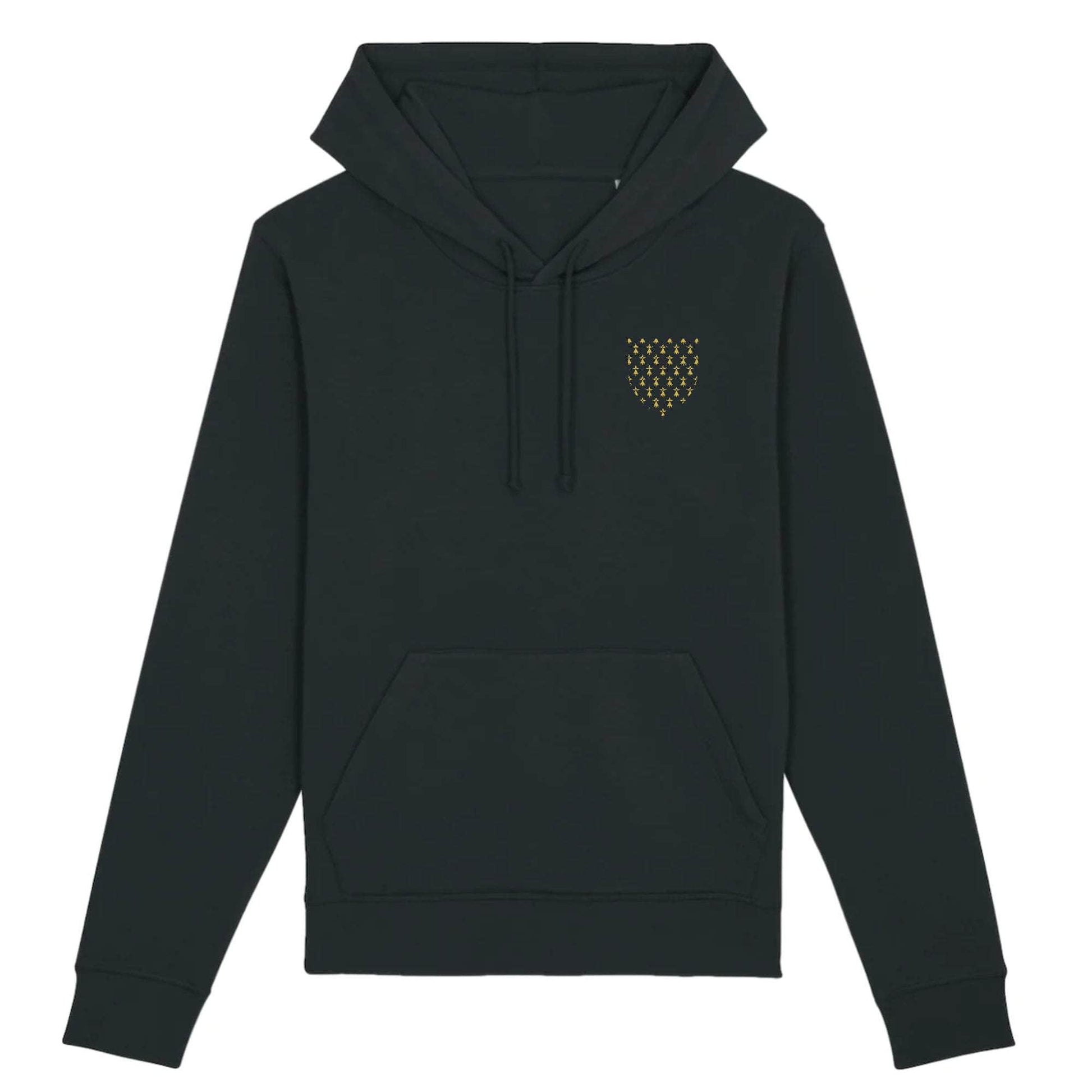 Sweat à capuche - Bretagne (discret) XS / Noir