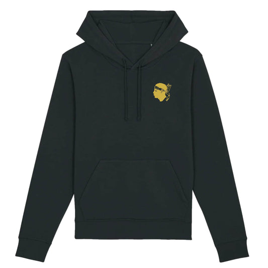 Sweat à capuche - Corse (discret) XS / Noir